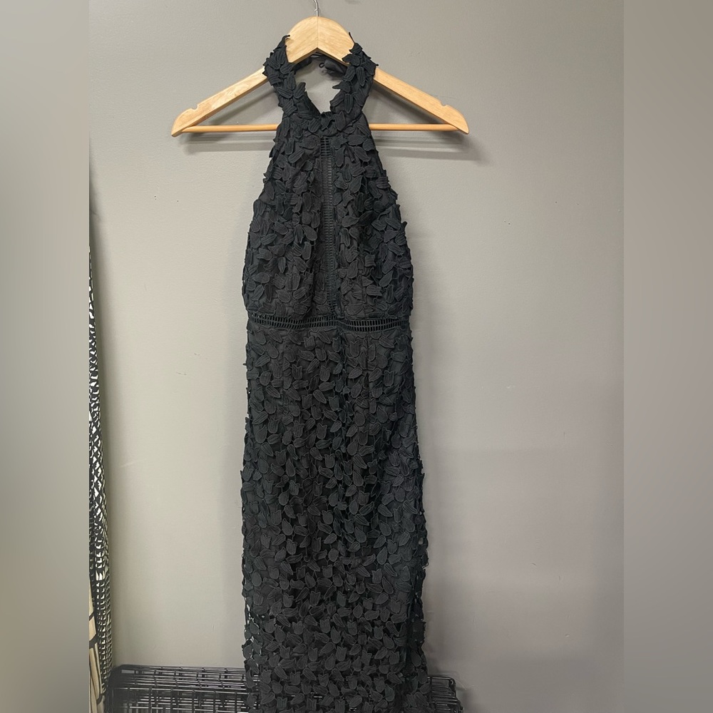 Sexy black cocktail dress
